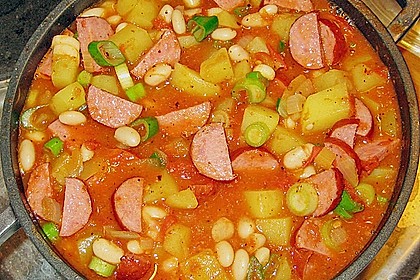 Bohneneintopf mit Cabanossi