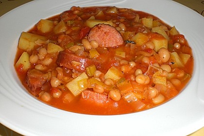 Bohneneintopf mit Cabanossi 4