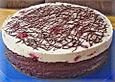 Himbeer - Schachbrett - Torte