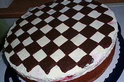 Himbeer - Schachbrett - Torte 27