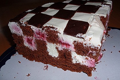 Himbeer - Schachbrett - Torte 42