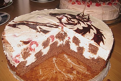 Himbeer - Schachbrett - Torte 55