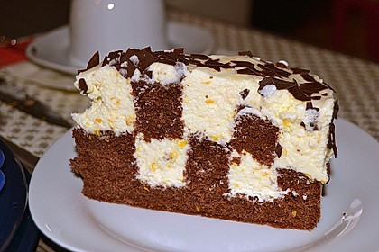 Himbeer - Schachbrett - Torte 22