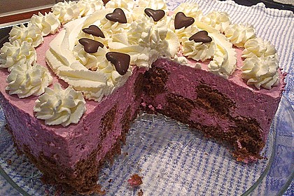 Himbeer - Schachbrett - Torte 77