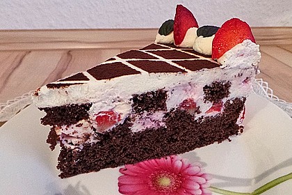 Himbeer - Schachbrett - Torte 18