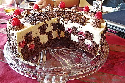 Himbeer - Schachbrett - Torte 20