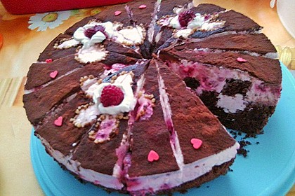 Himbeer - Schachbrett - Torte 128