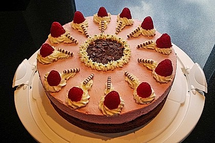 Himbeer - Schachbrett - Torte 4