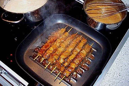 Rindfleisch - Satay mit Erdnussso&szlig;e 3