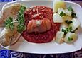 Fischrouladen in Tomatenso&szlig;e