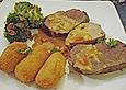 Filetplatte mit Tomaten - Cognac - Rahm