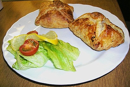 Gef&uuml;llter Bl&auml;tterteig mit Lachs 7