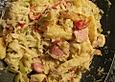 Sauerkraut - Paprika - Pfanne mit Cabanossi
