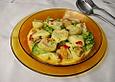 Tortelloni mit M&ouml;hren und Brokkoli in Frischk&auml;sesauce