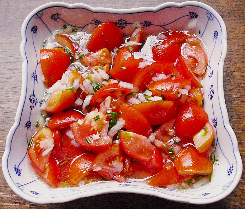 Tomatensalat zwiebeln essig öl Rezepte | Chefkoch.de