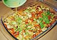 Spanische Tortillapfanne mit Gem&uuml;se und Chorizo