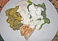 Bauernkartoffeln an Knoblauchsauce