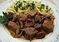 Burgunder Gulasch mit Pilzen