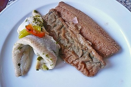Hering mit Speck- und Zwiebelsauce 1