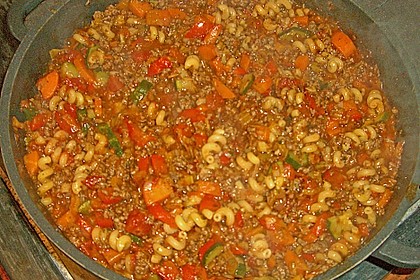 Schnelle Hack - Nudel Pfanne 19