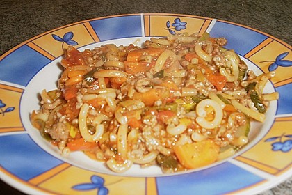 Schnelle Hack - Nudel Pfanne 25