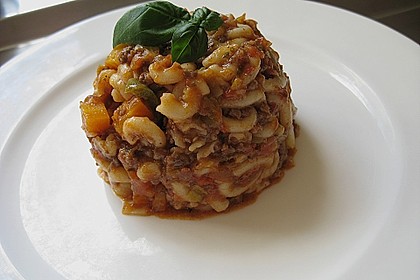 Schnelle Hack - Nudel Pfanne