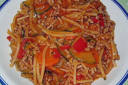 Schnelle Hack - Nudel Pfanne 10