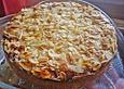 Apfel - Rahmkuchen mit Mandelkuste