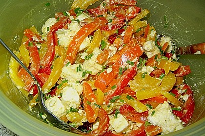 Paprikasalat mit Schafsk&auml;se 3