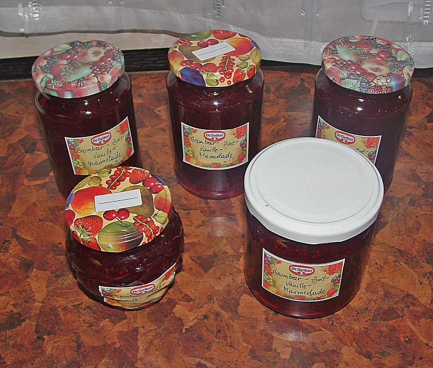 Brombeer Marmelade Mit Zimt Und Vanille Von Anika Chefkoch De