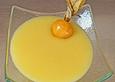 Orangenpudding mit Sahne