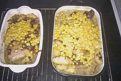 Spanische H&auml;hnchenpfanne mit Kartoffeln und Zucchini 4