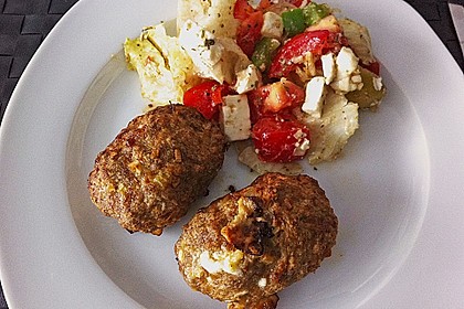 Mini - Hackbraten mit Schafsk&auml;seherz aus dem Ofen 9