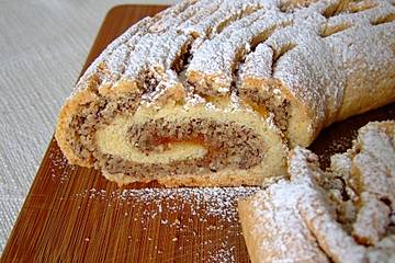 Mürbeteig - Nussrolle