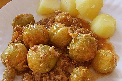 Rosenkohl - Hack - Pfanne