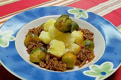 Rosenkohl - Hack - Pfanne 2