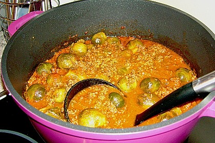 Rosenkohl - Hack - Pfanne 7