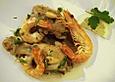 Baskisches Huhn mit Garnelen