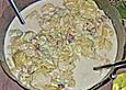 Frischer Kartoffelsalat mit Speck und Gurke