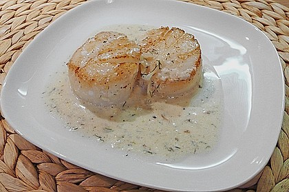 Jakobsmuscheln mit Cherry - Sahnesauce 2
