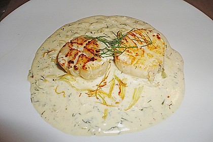 Jakobsmuscheln mit Cherry - Sahnesauce 1
