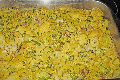 Blumenkohl, &uuml;berbacken mit K&auml;se - Lauch - Sauce 3
