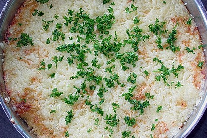 Blumenkohl, &uuml;berbacken mit K&auml;se - Lauch - Sauce