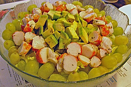 Scampi auf Salat