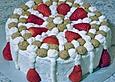 Gewickelte Erdbeer - Tiramisu - Torte