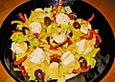 Eisbergsalat mit Ziegenk&auml;se und Senf - Honig Sauce