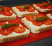 &Uuml;berbackener Toast (Bild)