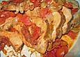 Gef&uuml;llter Rollbraten mit getrockneten Tomaten