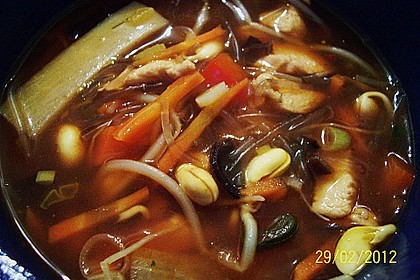 Sauer - scharfe Glasnudelsuppe 5