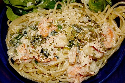 Scampi - Nudeln mit Zitronenso&szlig;e 5